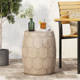 Outdoor LightWeight Concrete Side Table,