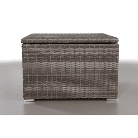 Fully Assembled Outdoor Storage End Table (Color: as Pic)