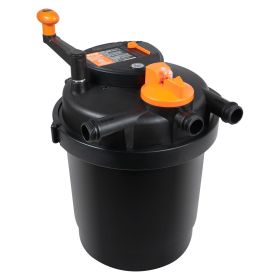 VEVOR Bio Pressure Pond Filter, Up to 1600 Gallons, with 13W UV-C Light, 1580 GPH (Default: Default)