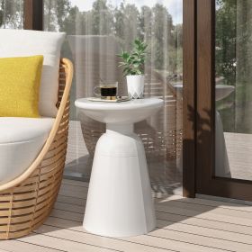 Outdoor Metal end Table -Large (Color: as Pic)