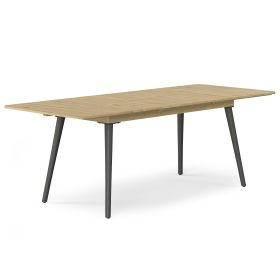 Beachside - Outdoor Extendable Dining Table - Light Teak (Color: as Pic)