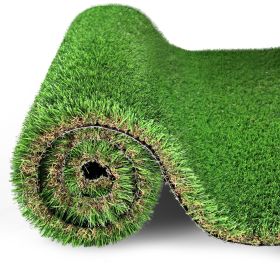 6.5FTX13FT Outdoor Artificial Grass Runner Rug, Thick Realistic Fake Grass Roll Decor Patio Balcony Garden Lawn, Dog Pets Turf Drain Mat (Color: as Pic)